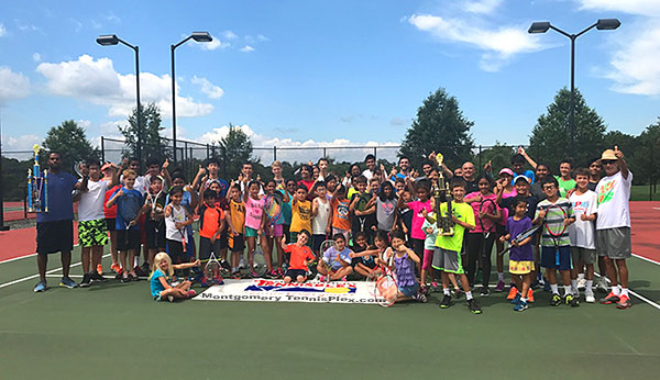 photo TennisPlex Summer Campers Welcome the Trophies Home