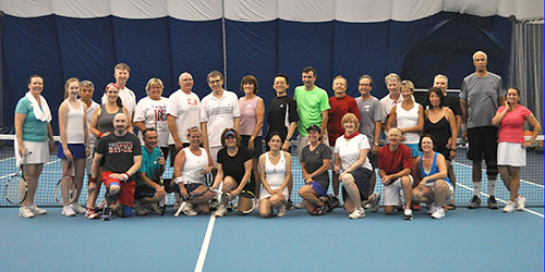 photo montgomery tennisplex adult players on indoor court